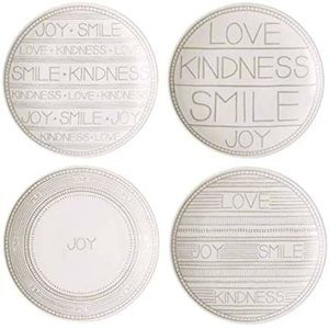 NWT! Plate Set - Royal Doulton Ellen Degeneres Joy Set 8"
